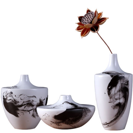 Compatible porcelain for Jahrriesnge Three pieces ink paintings cna0041 Compatible porcelain Jahrriesnge for Three pieces ink paintings cna0041