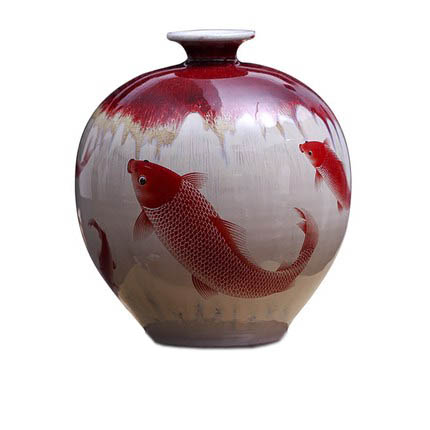 Compatible porcelain for Jahrriesnge kiln change cracked glaze pomegranate flower vase cna0439 Compatible porcelain Jahrriesnge for kiln change cracked glaze pomegranate flower vase cna0439