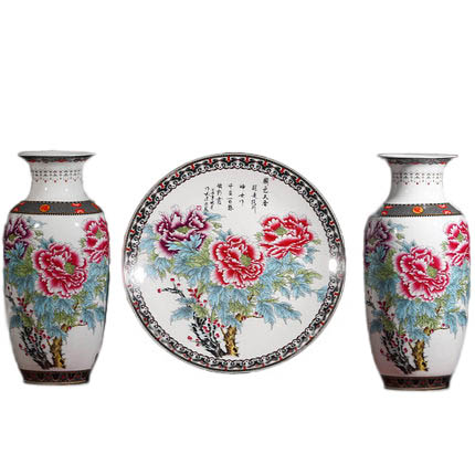 Compatible porcelain for Jahrriesnge peony vase set 3pcs cna1047 Compatible porcelain Jahrriesnge for peony vase set 3pcs cna1047
