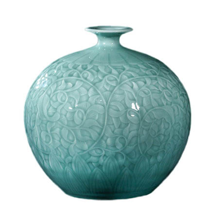 Compatible porcelain for Jahrriesnge carving shadow blue glaze vase cna1302 Compatible porcelain Jahrriesnge for carving shadow blue glaze vase cna1302