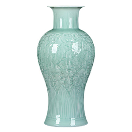 Compatible porcelain for Jahrriesnge carving shadow blue glaze vase cna1309 Compatible porcelain Jahrriesnge for carving shadow blue glaze vase cna1309