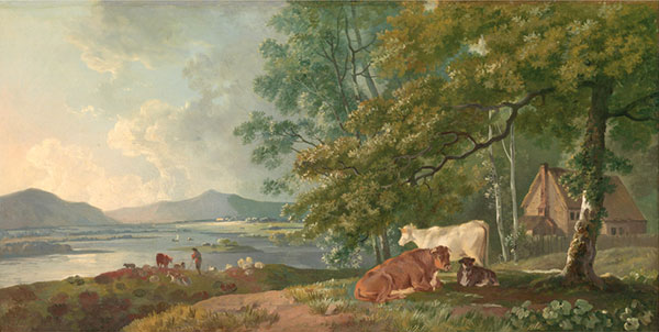 Compatible Landscape for JAHRRIESNGE Morning-Landscape-with-Cattle-lpf00995 Compatible Landscape JAHRRIESNGE for Morning-Landscape-with-Cattle-lpf00995