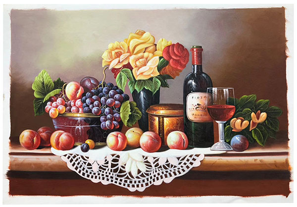 Compatible Oil Painting for JAHRRIESNGE fruit-lpg411 Compatible Oil Painting JAHRRIESNGE for fruit-lpg411