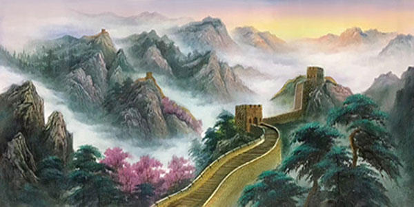 Compatible Landscape for JAHRRIESNGE the-Great-Wall-montains-trees-lpg0781 Compatible Landscape JAHRRIESNGE for the-Great-Wall-montains-trees-lpg0781