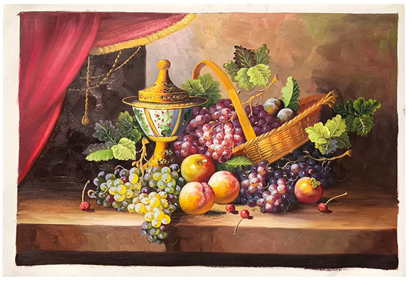 Compatible Still Life for Jahrriesnge vase-fruits-lpg0878 Compatible Still Life Jahrriesnge for vase-fruits-lpg0878