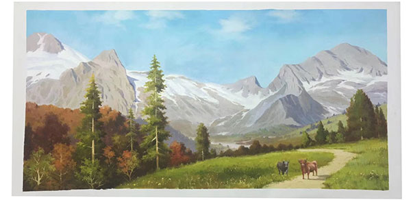Compatible Landscape for JAHRRIESNGE mountain lpg2483 Compatible Landscape JAHRRIESNGE for mountain lpg2483